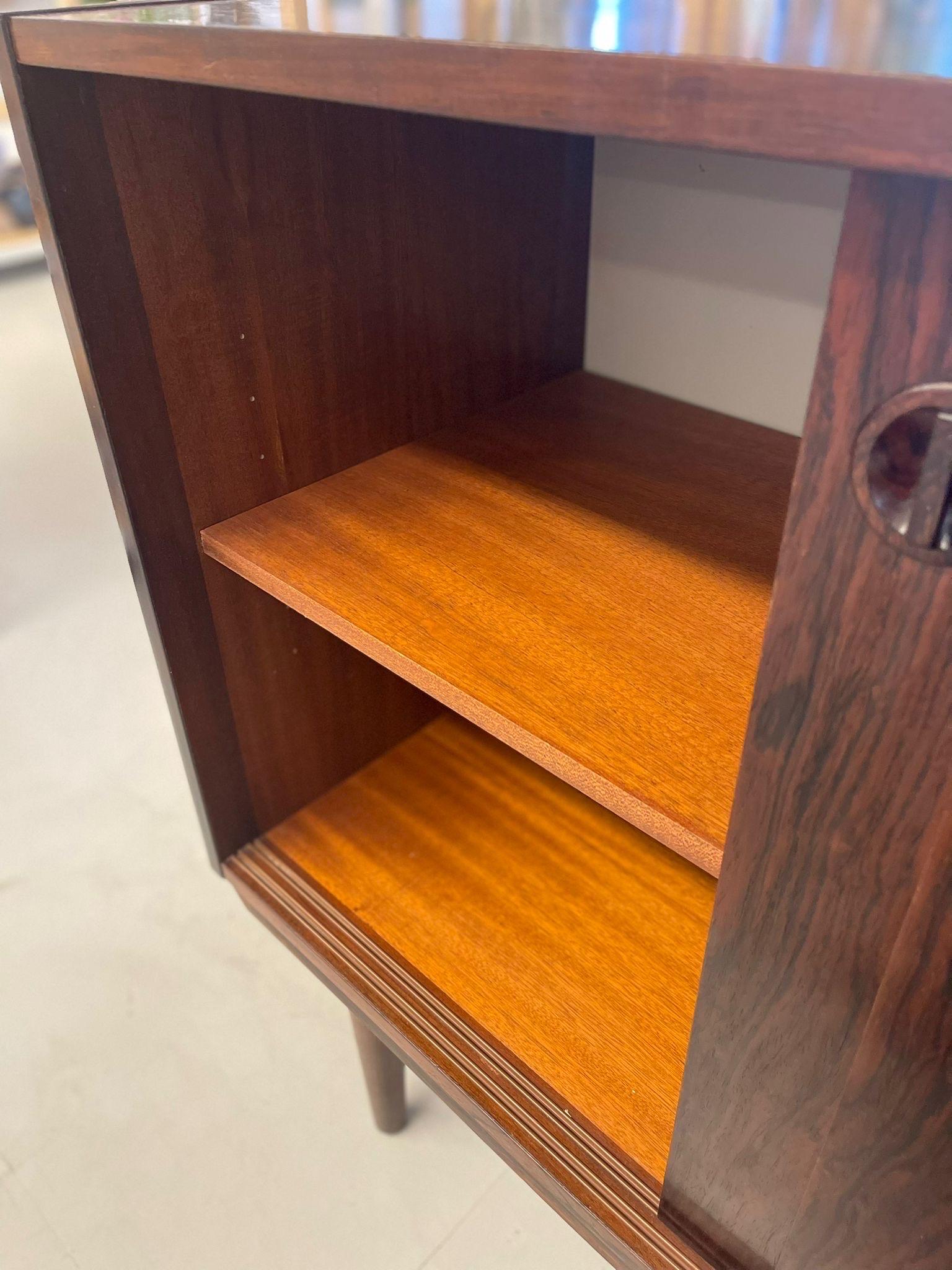 Uk Imported Vintage Danish Modern Style Rosewood Cabinet For Sale 2