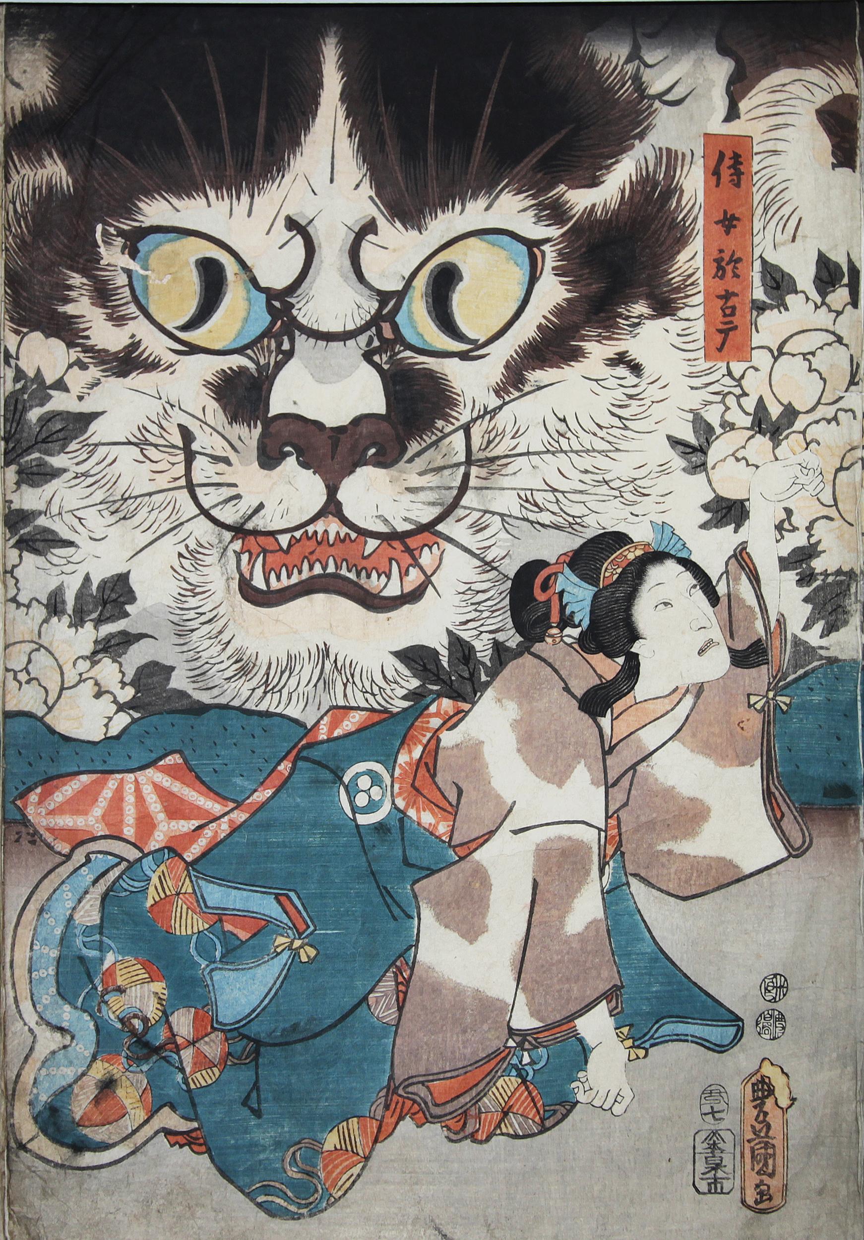 ukiyo-e triptych