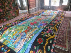 Vintage Ukrainian Bessabarian Moldovian 9ftx25 ft Museum Rug