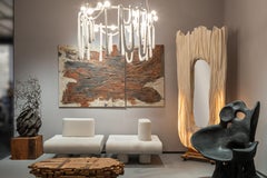 Ukrainian Contemporary Abstract Art Diptych Painting Anthropocene by Voznicki