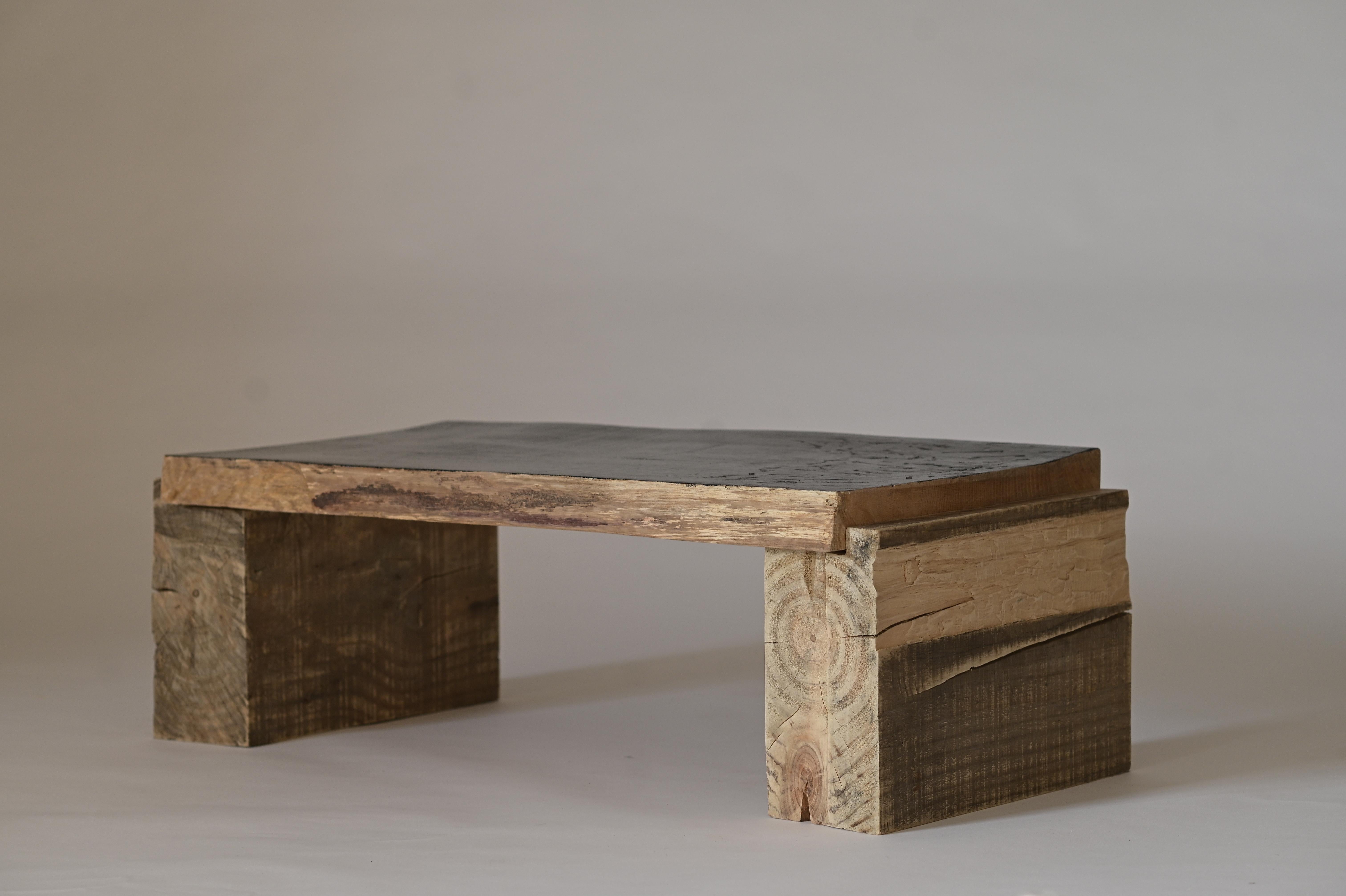 Dutch Ukrainian Contemporary Art Oak Wood Scars Table by Olexandr Pinchuk For Sale