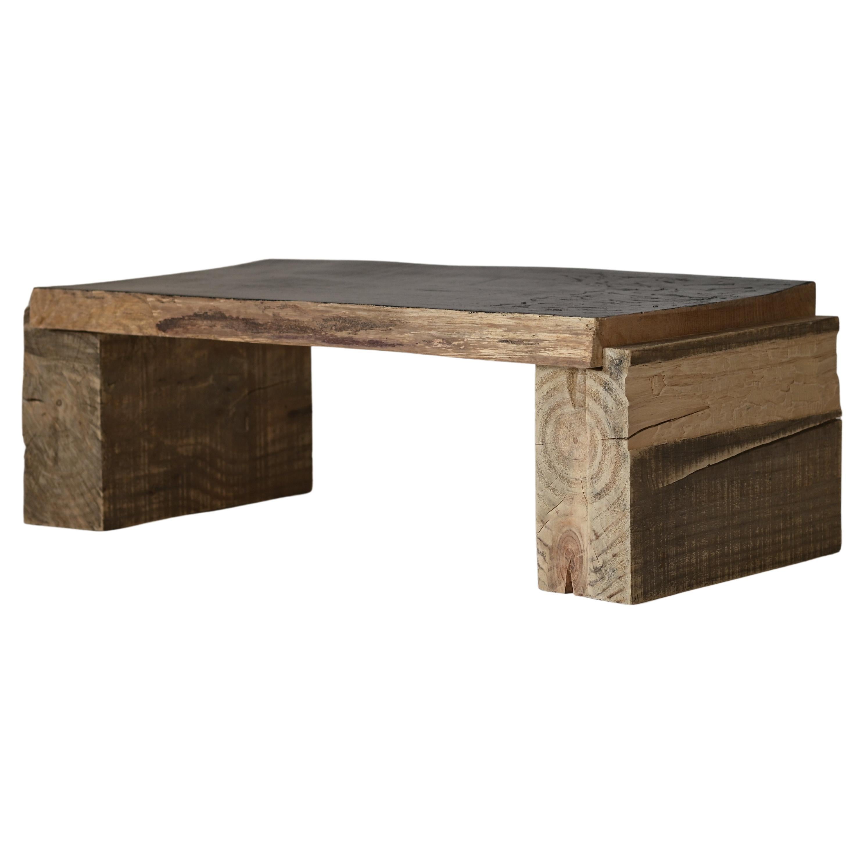 Ukrainian Contemporary Art Oak Wood Scars Table by Olexandr Pinchuk For Sale