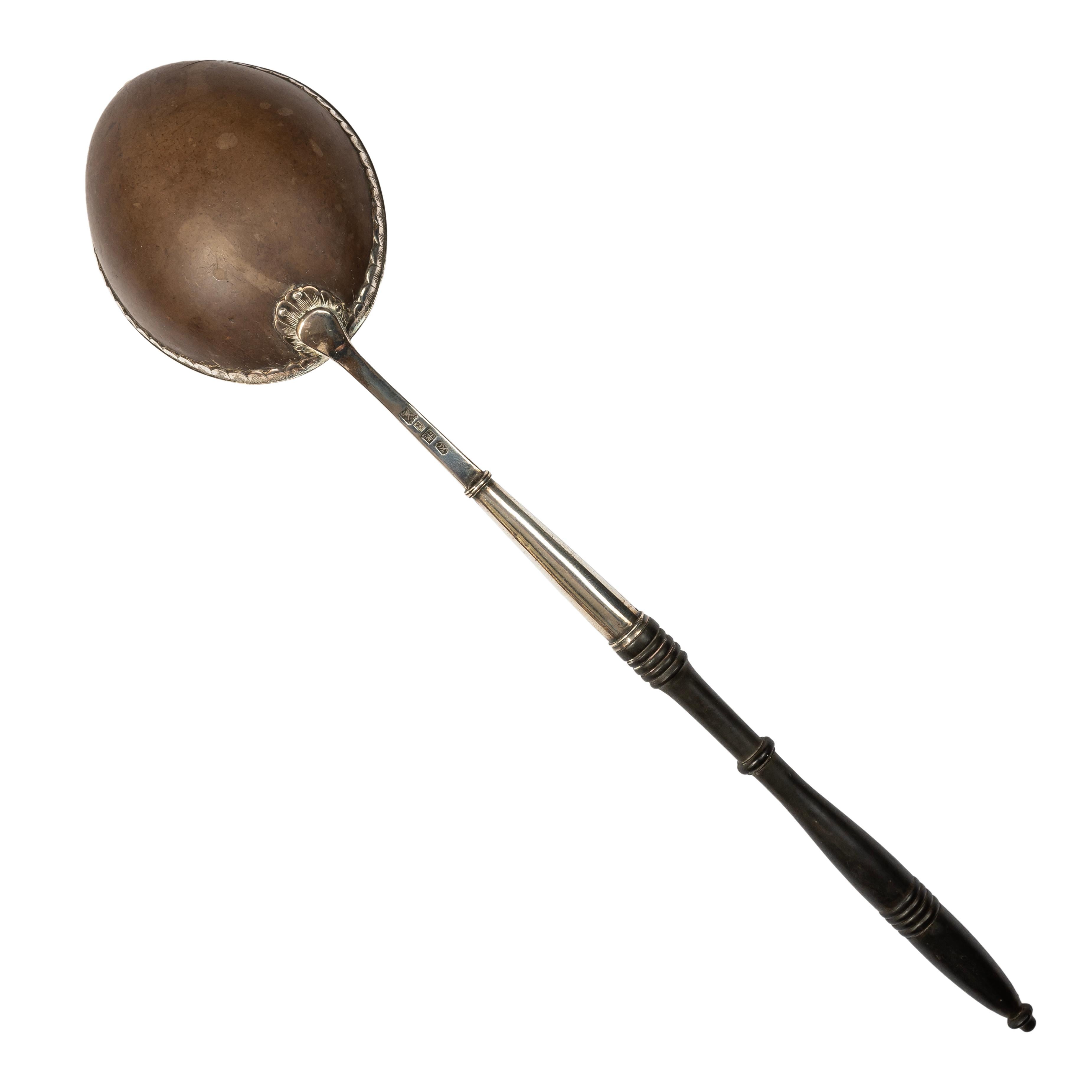 Impero russo Mestolo da cocco ucraino con montatura in argento di Nicola I, Harkov, 1844 in vendita