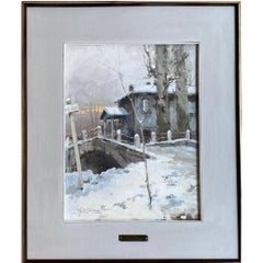 At the customs barrier near Vigentino, landscape by Ulderico Marotto, 1937