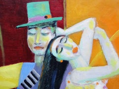 Carnaval. Óleo sobre cartón, 36, 5x29, 5 cm