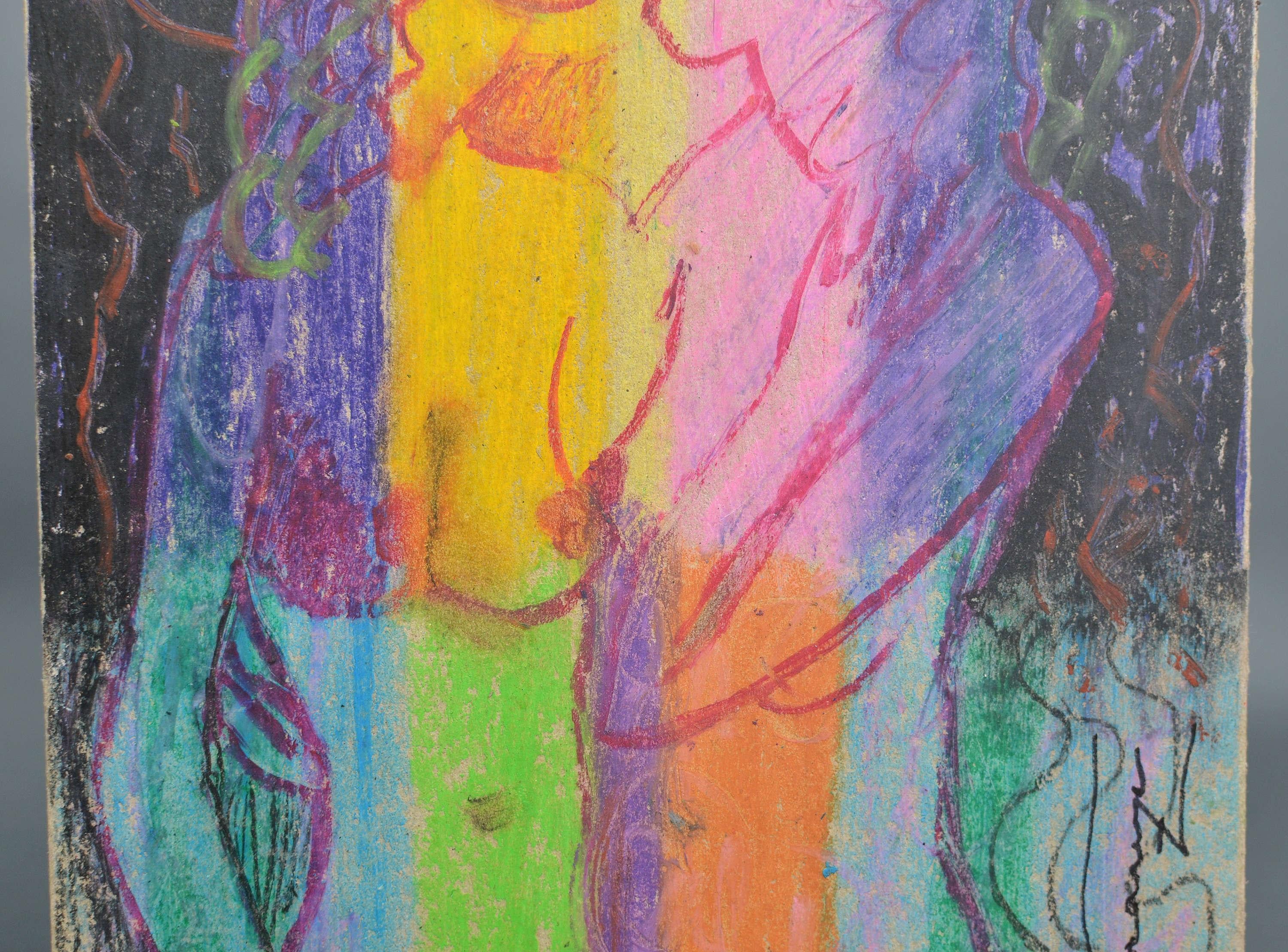 Uldis Krauze
Abendleuchter, Öl/Karton, 30x21 cm, 2020

