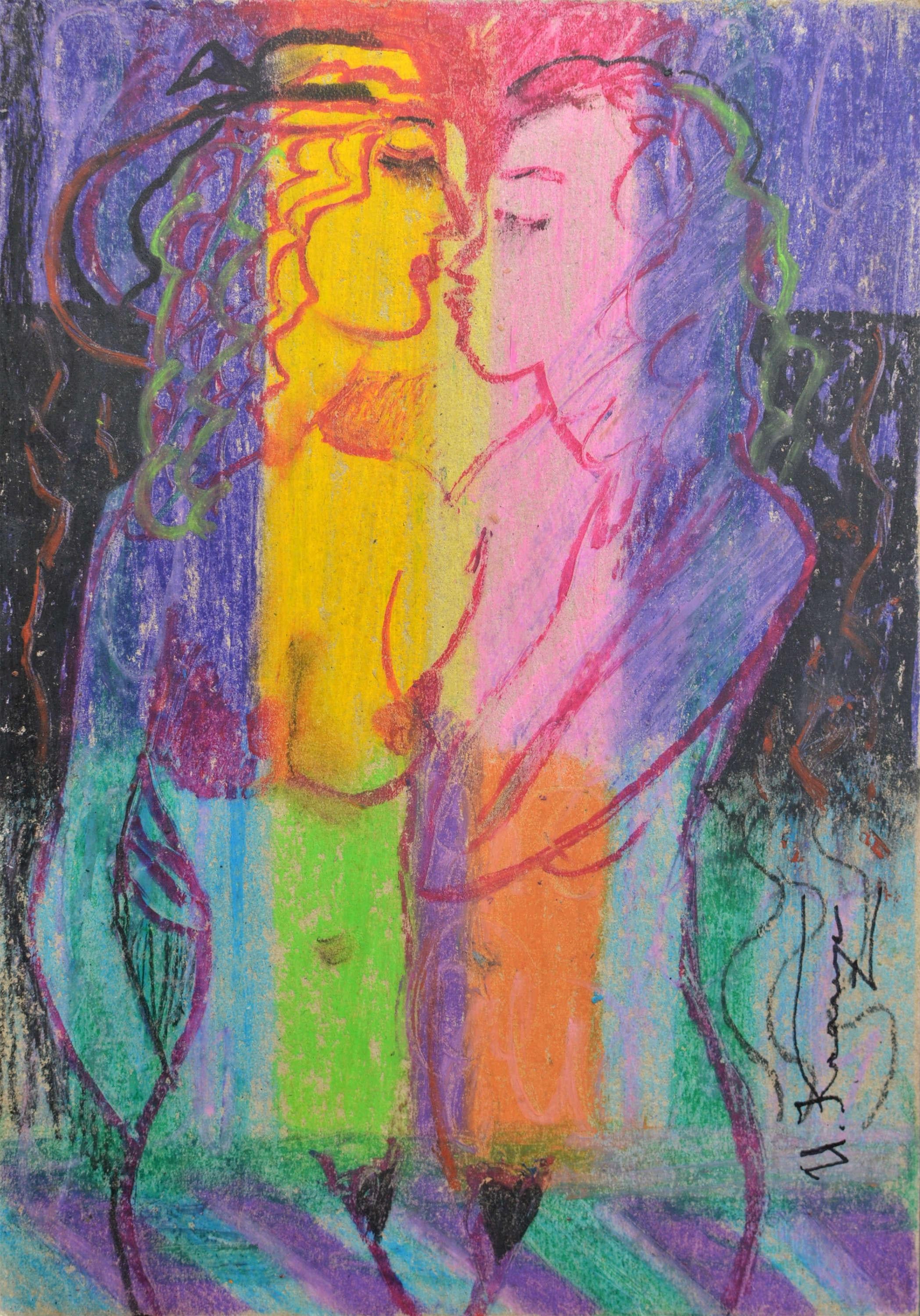 Abendleuchter, Öl/Karton, 30x21 cm, 2020