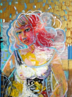 Evening melody. 2020, cardboard, oil, 70x50 cm