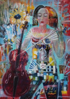 Girl with a sunflower