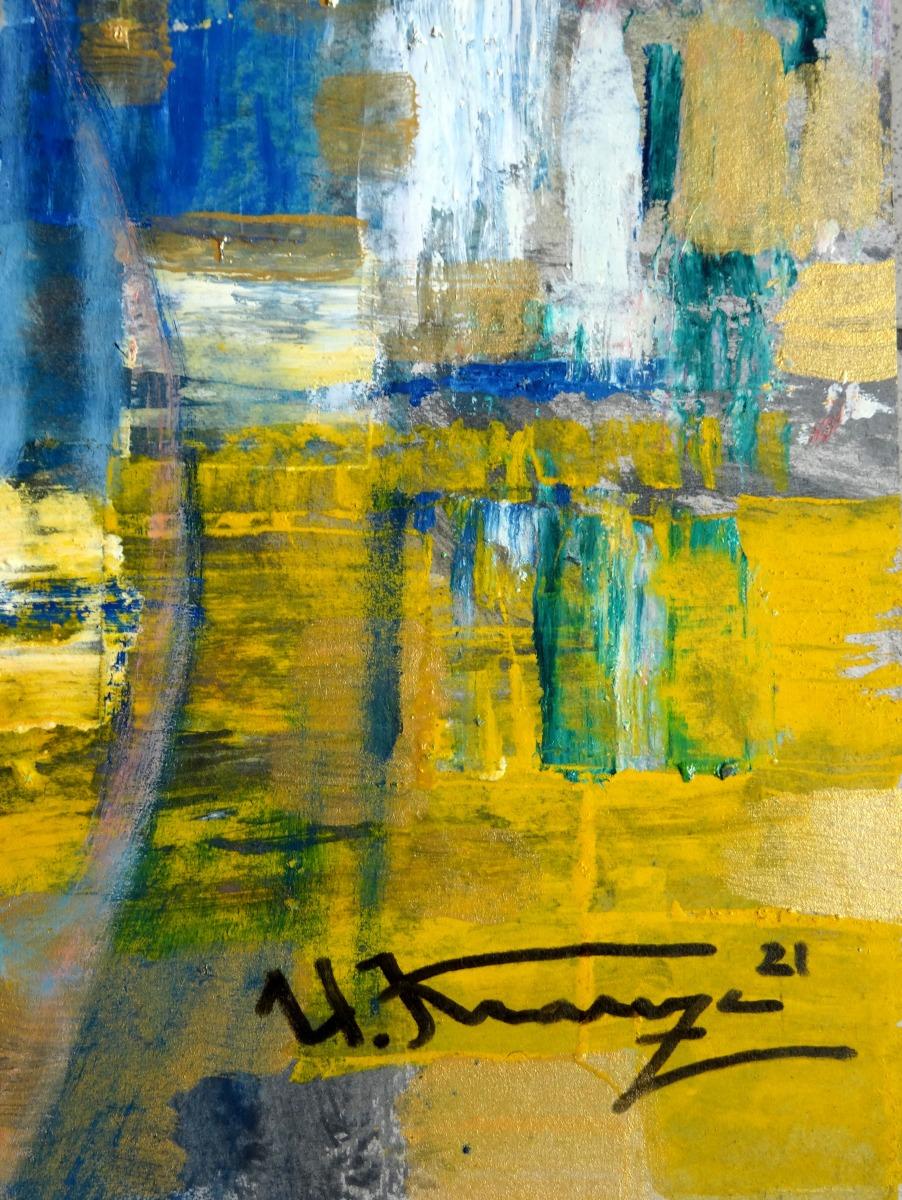 Morgenmelodie  2021., Karton, Öl, 70x50 cm (Impressionismus), Painting, von Uldis Krauze
