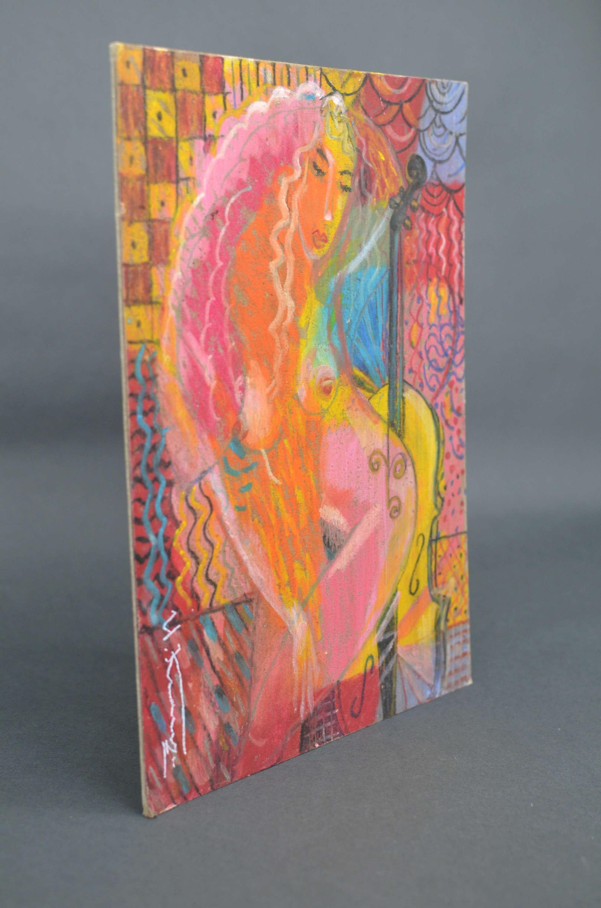 Neues Gewand. 2020. Öl/Karton, 37x24 cm im Angebot 5