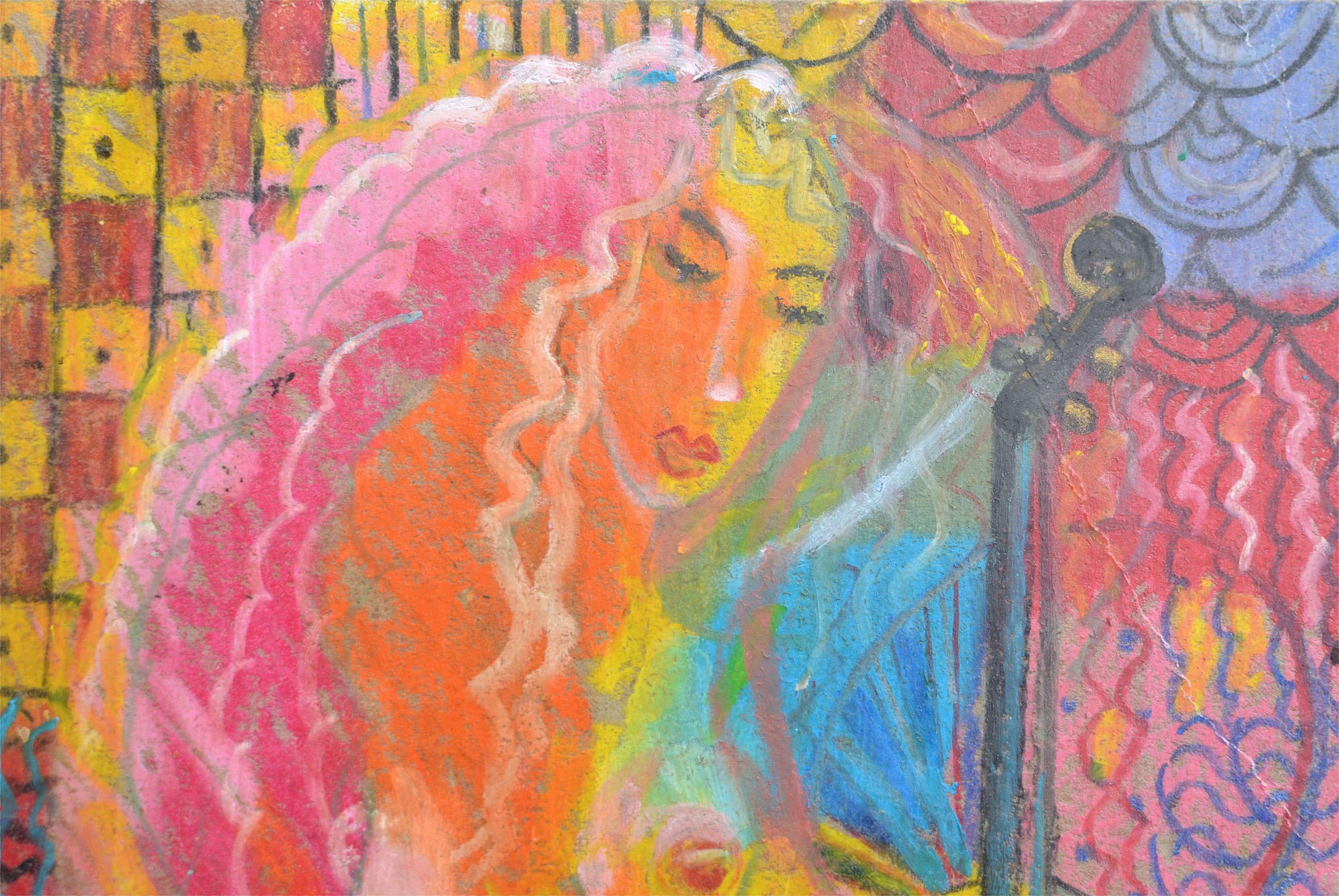 Neues Gewand. 2020. Öl/Karton, 37x24 cm (Impressionismus), Painting, von Uldis Krauze