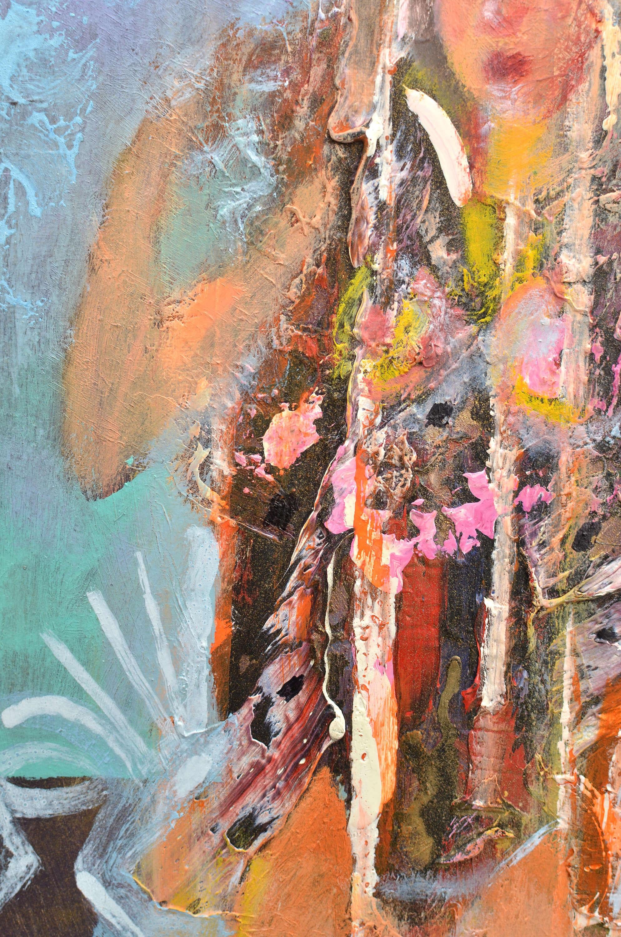 New gown. 2020. Oil/cardboard, 37x24 cm (Braun), Figurative Painting, von Uldis Krauze