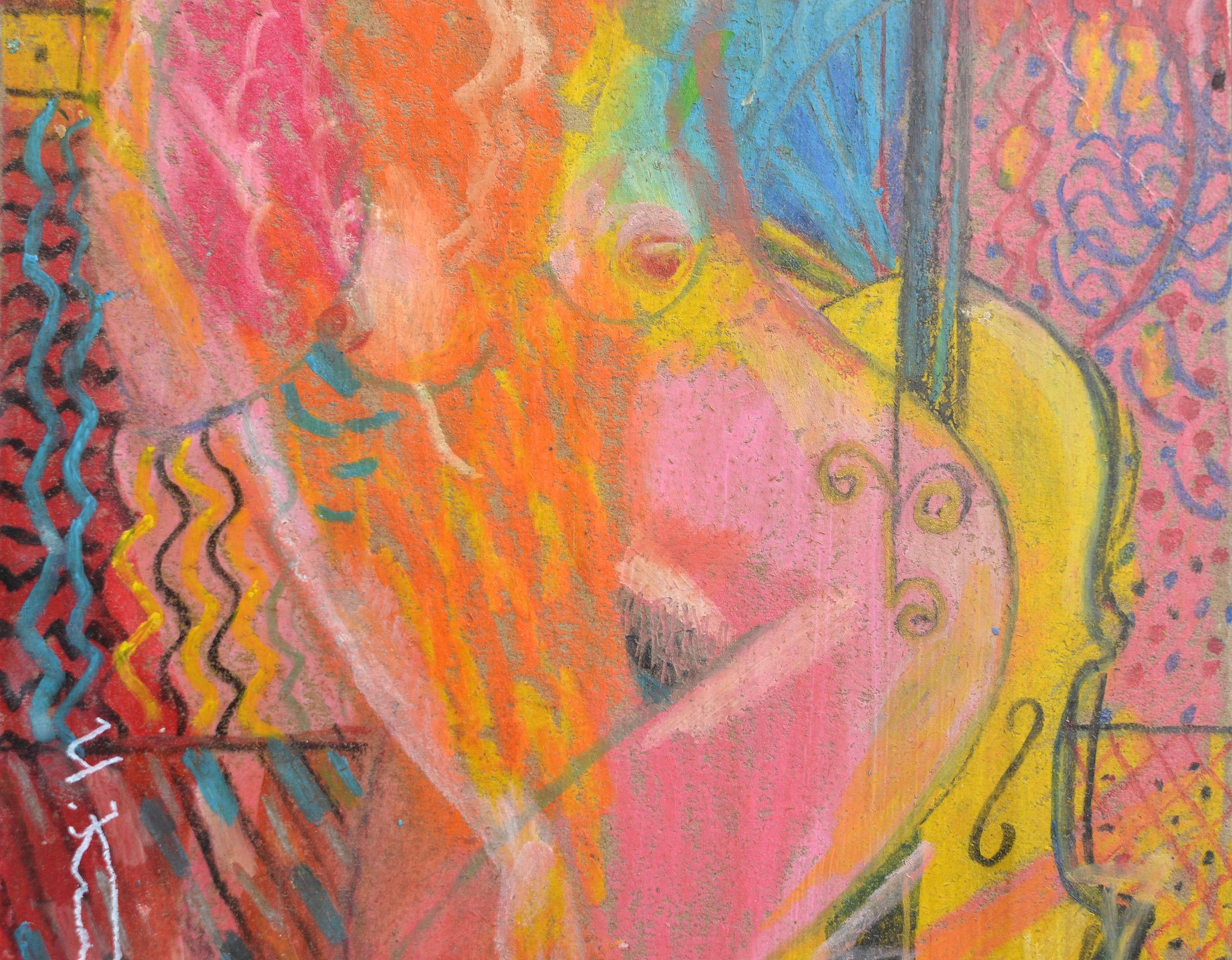 Uldis Krauze
Abendleuchter, Öl/Karton, 30x21 cm, 2020

