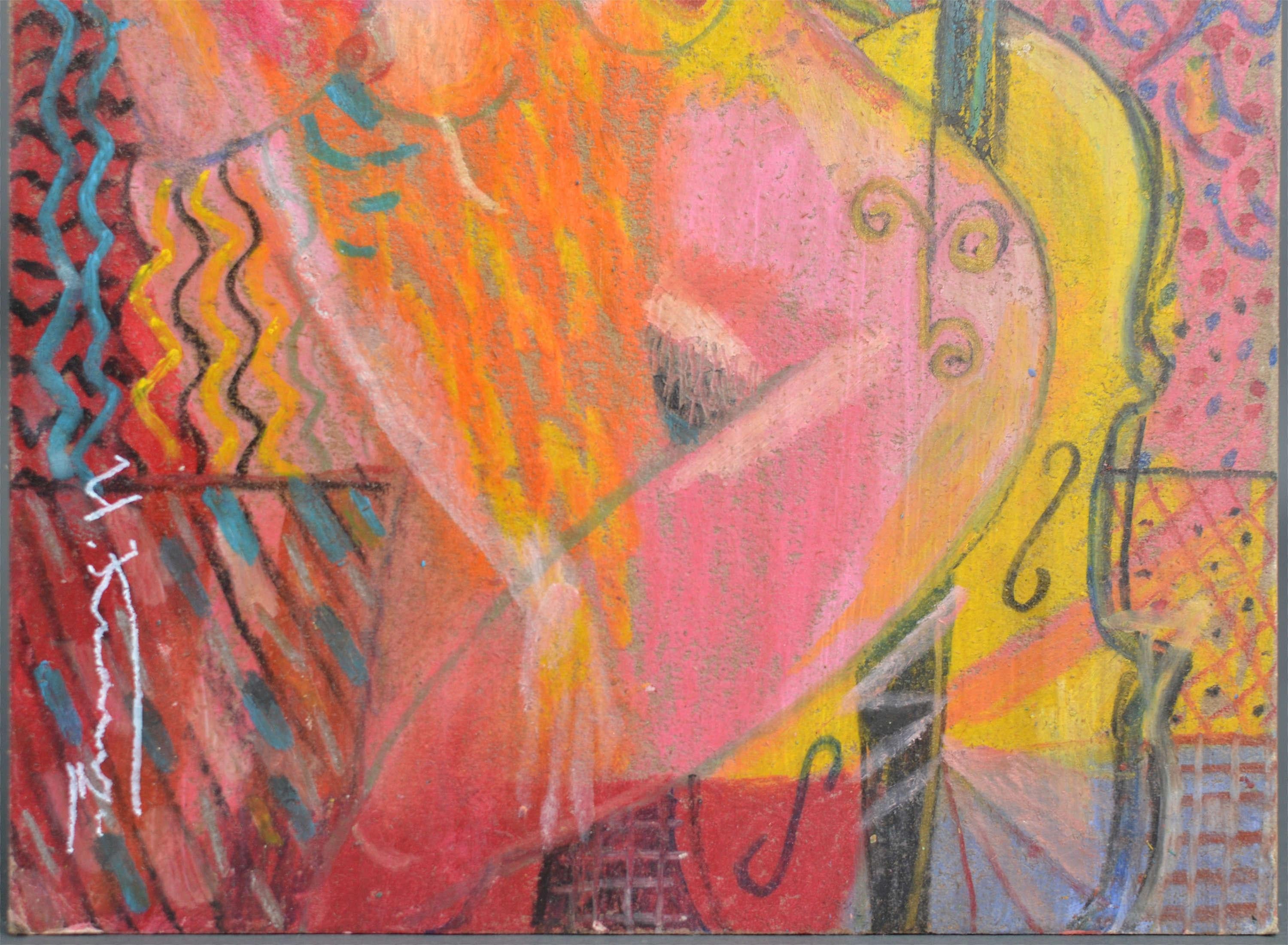 Neues Gewand. 2020. Öl/Karton, 37x24 cm im Angebot 1