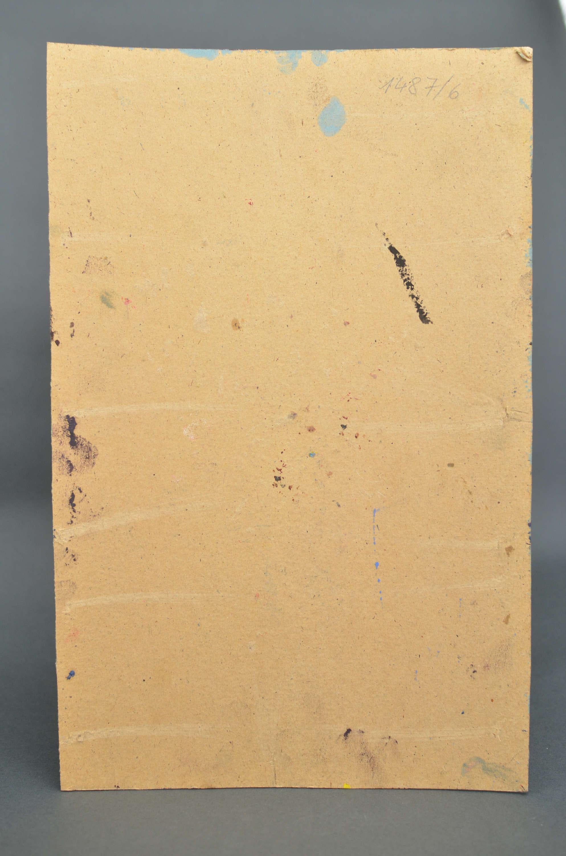 New gown. 2020. Oil/cardboard, 37x24 cm im Angebot 3