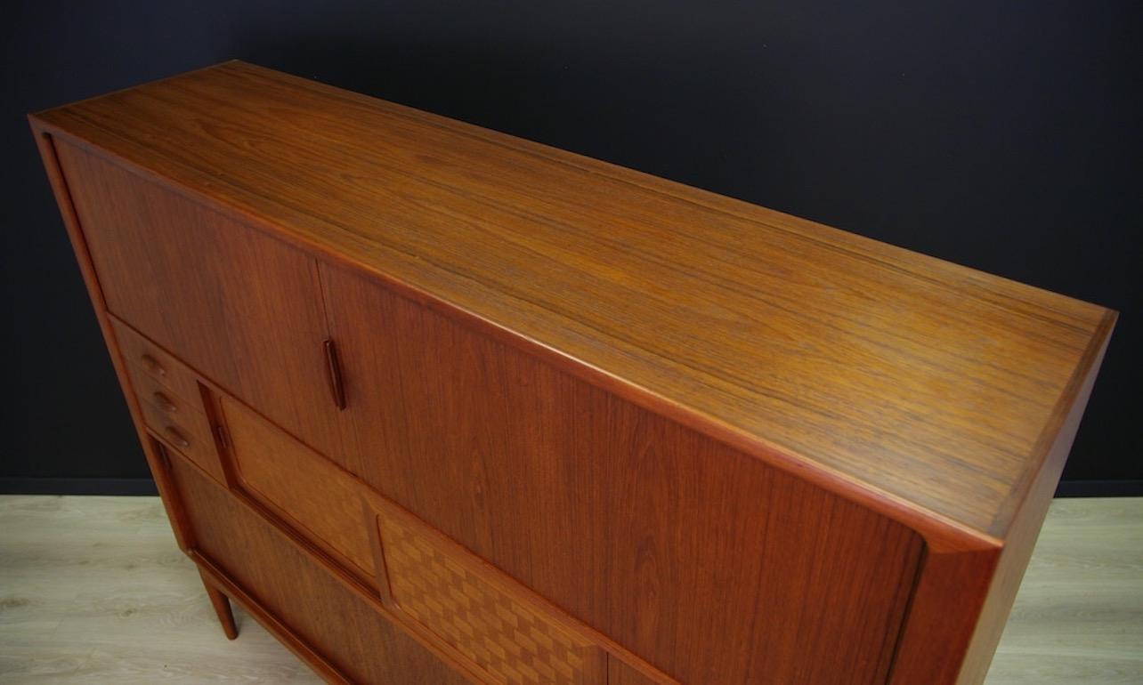 Veneer Uldum Highboard Danish Design Classic Retro Teak, 1970s For Sale