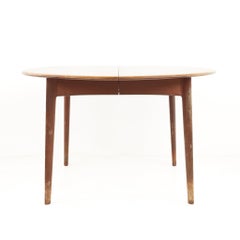 Uldum Mobelfabrik Style Mid Century Danish Teak Round Dining Table