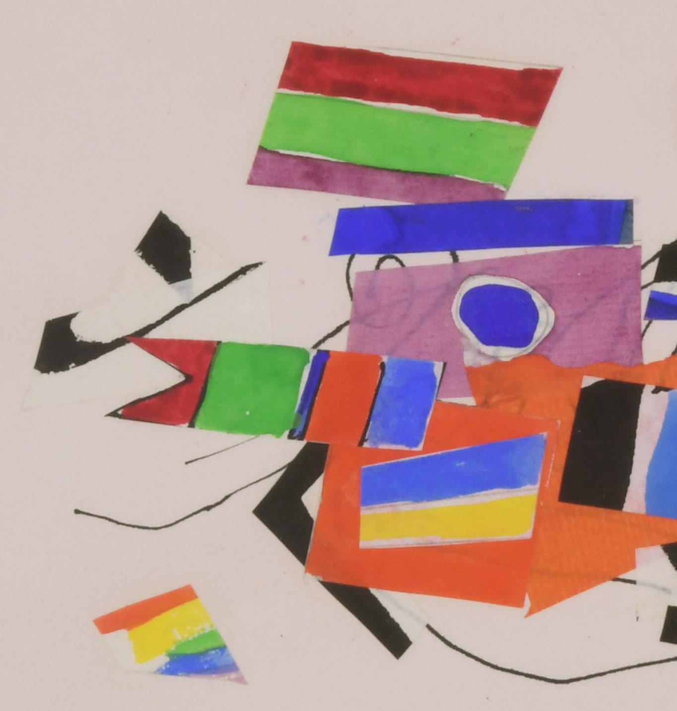 Sans titre (animal abstrait) - Abstrait Mixed Media Art par Ulfert Wilke