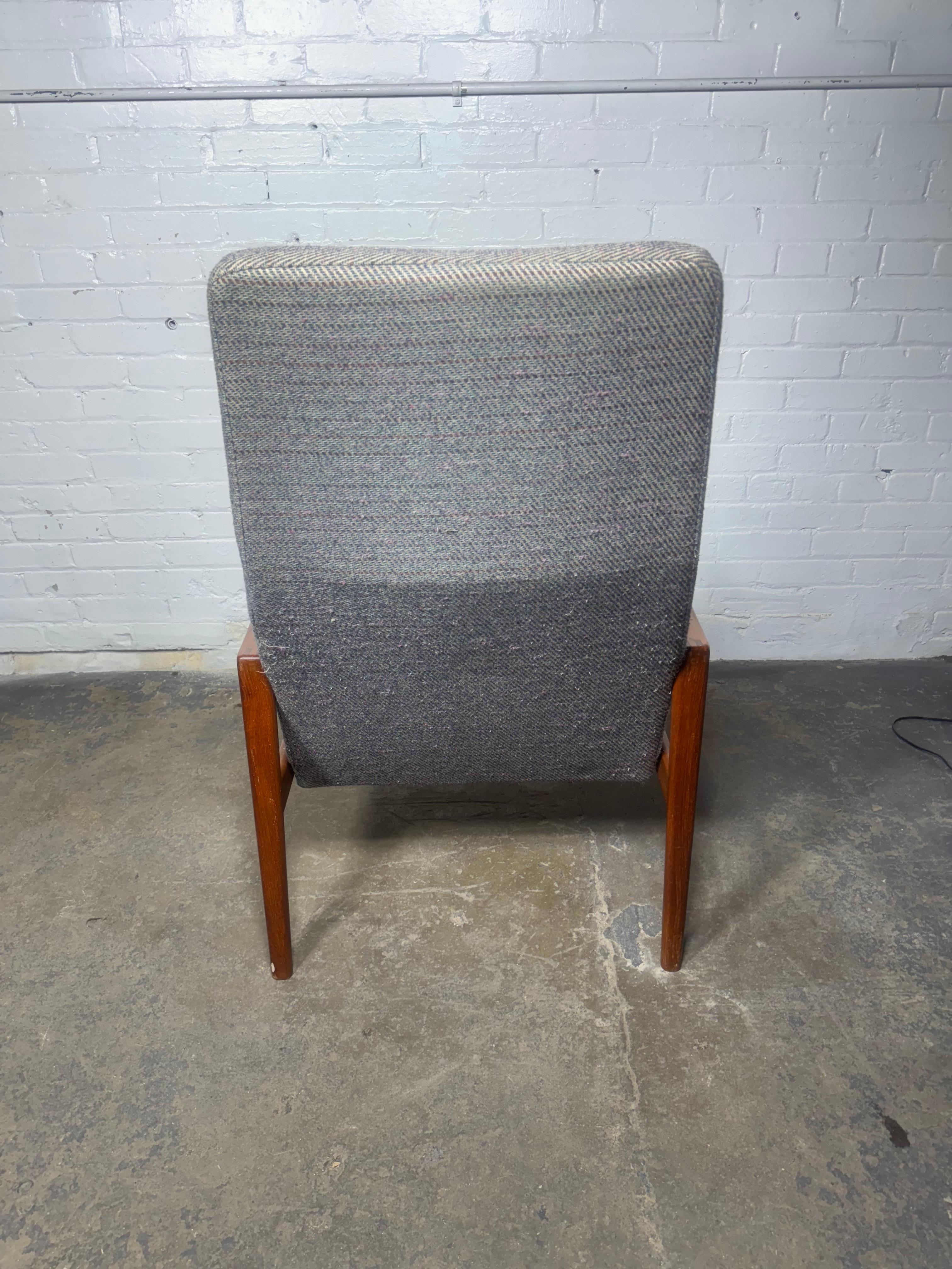 Ulferts Fabriker Sweden Teak Highback Easy Chair For Sale 1