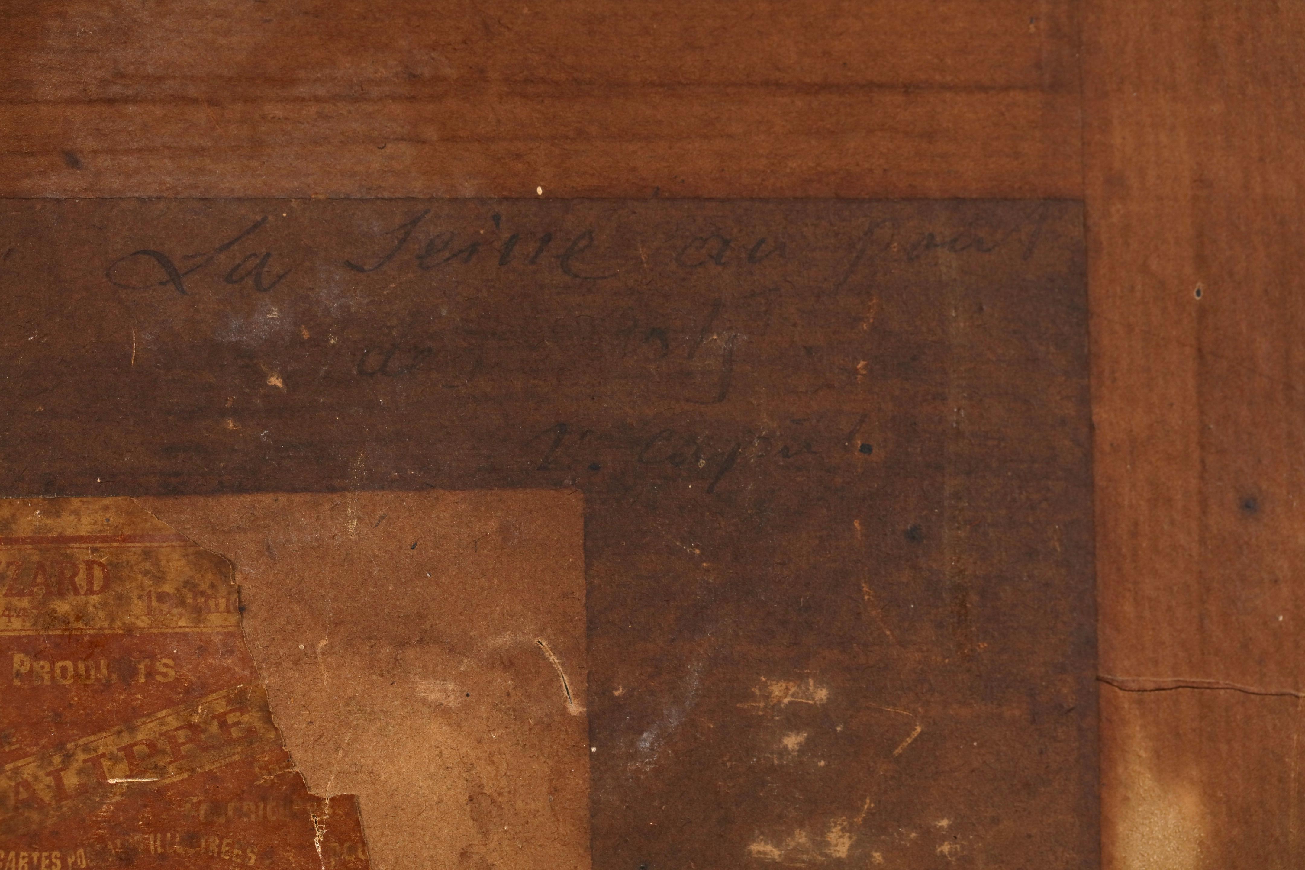 Lever de soleil au Pont des Arts - Impressionistische Landschaft Öl von Ulisee Caputo im Angebot 6