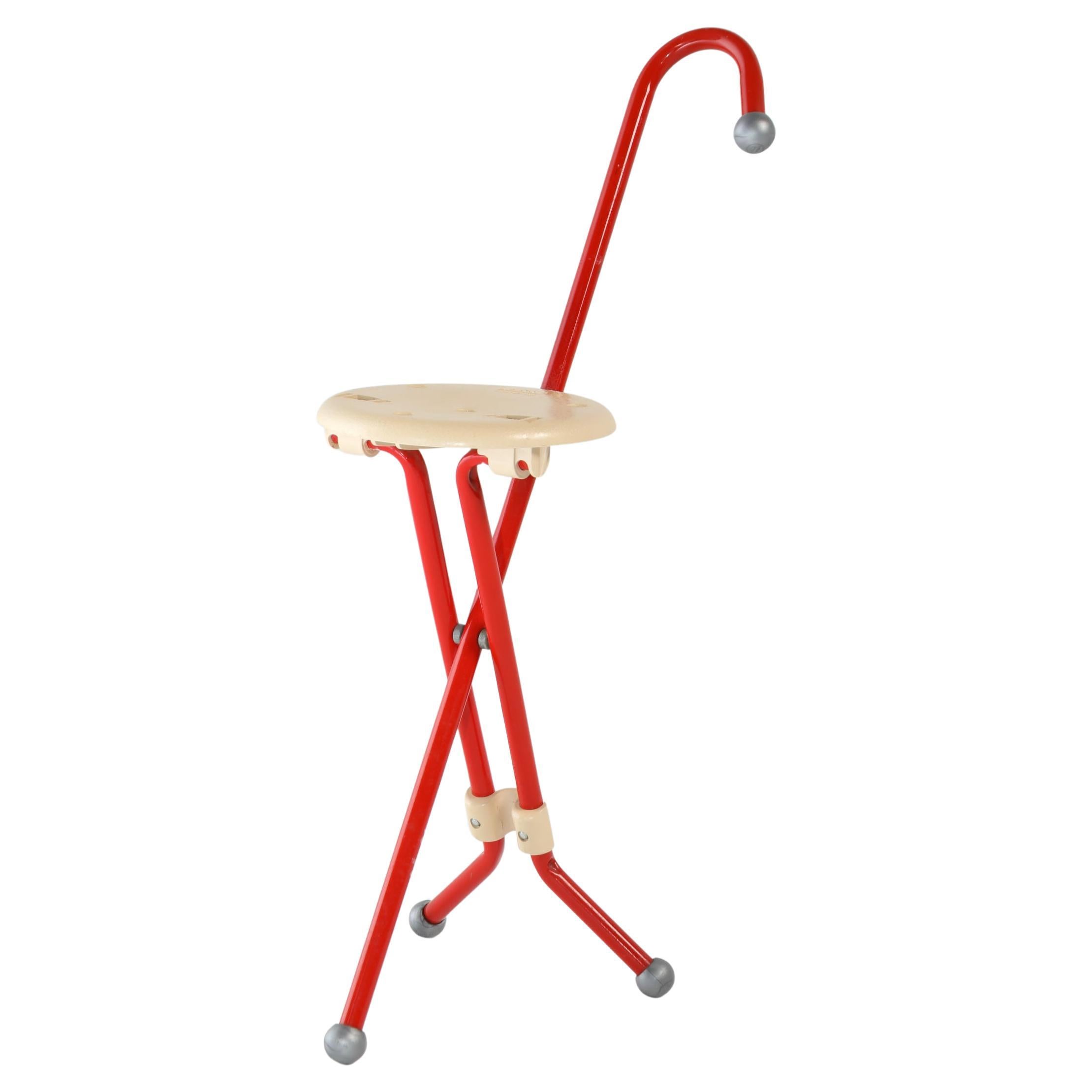 Ulisse Folding Stool by Ivan Loss for Sandrigarden, Italy, 1981 For Sale