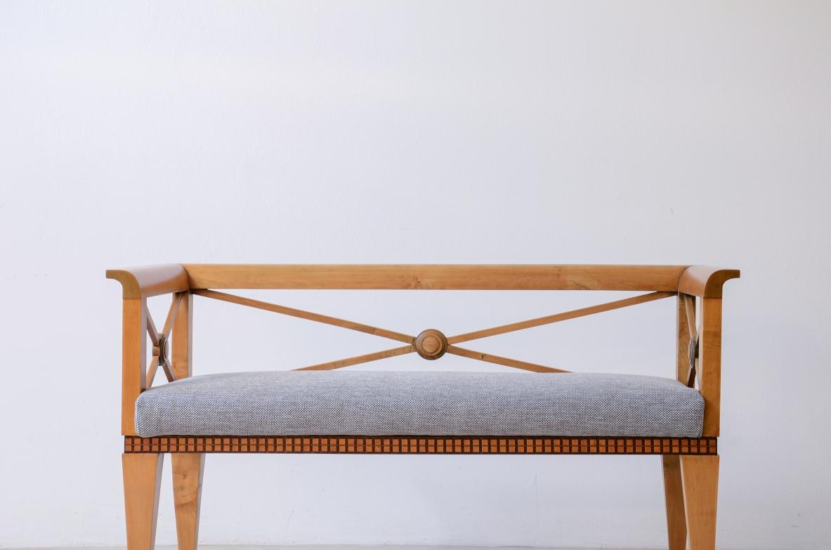 Néo-classique Banc d'entrée Ulisse Stacchini en bois clair en vente