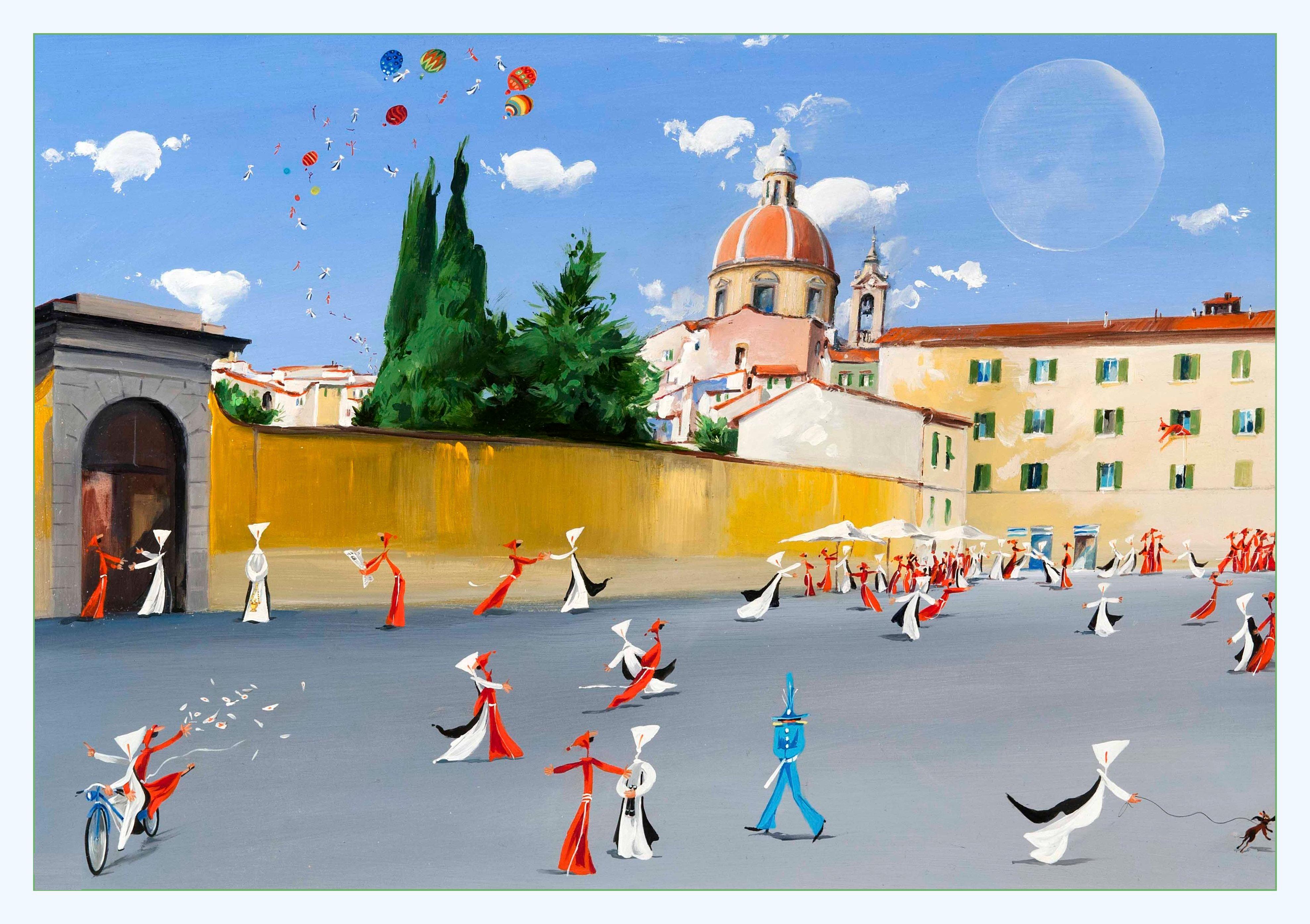 Carmine che piazza - Contemporary Print by Uliviero Ulivieri