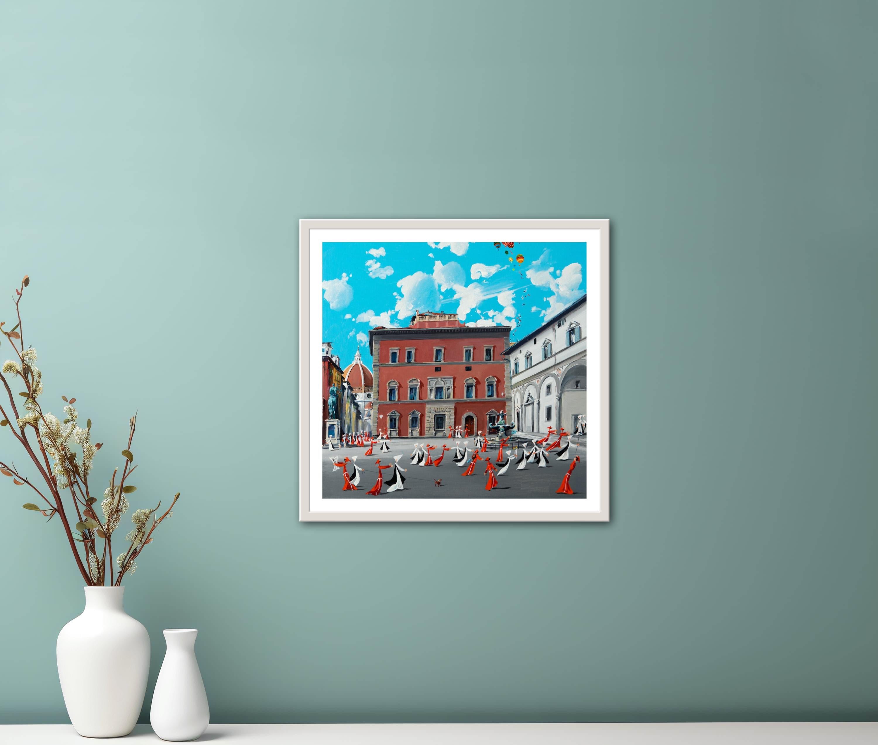 Piazza Santissima Annunziata 
Limited Edition series of 10
size: 50x50 cm 

ULIVIERO ULIVIERI
Ulivieri's art is characterized by its spontaneous flow and precise lines.   His imagination is a key component of his journey, which 
he calls