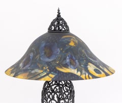 Ulla Darni Reverse Painted Glass Table Lamp