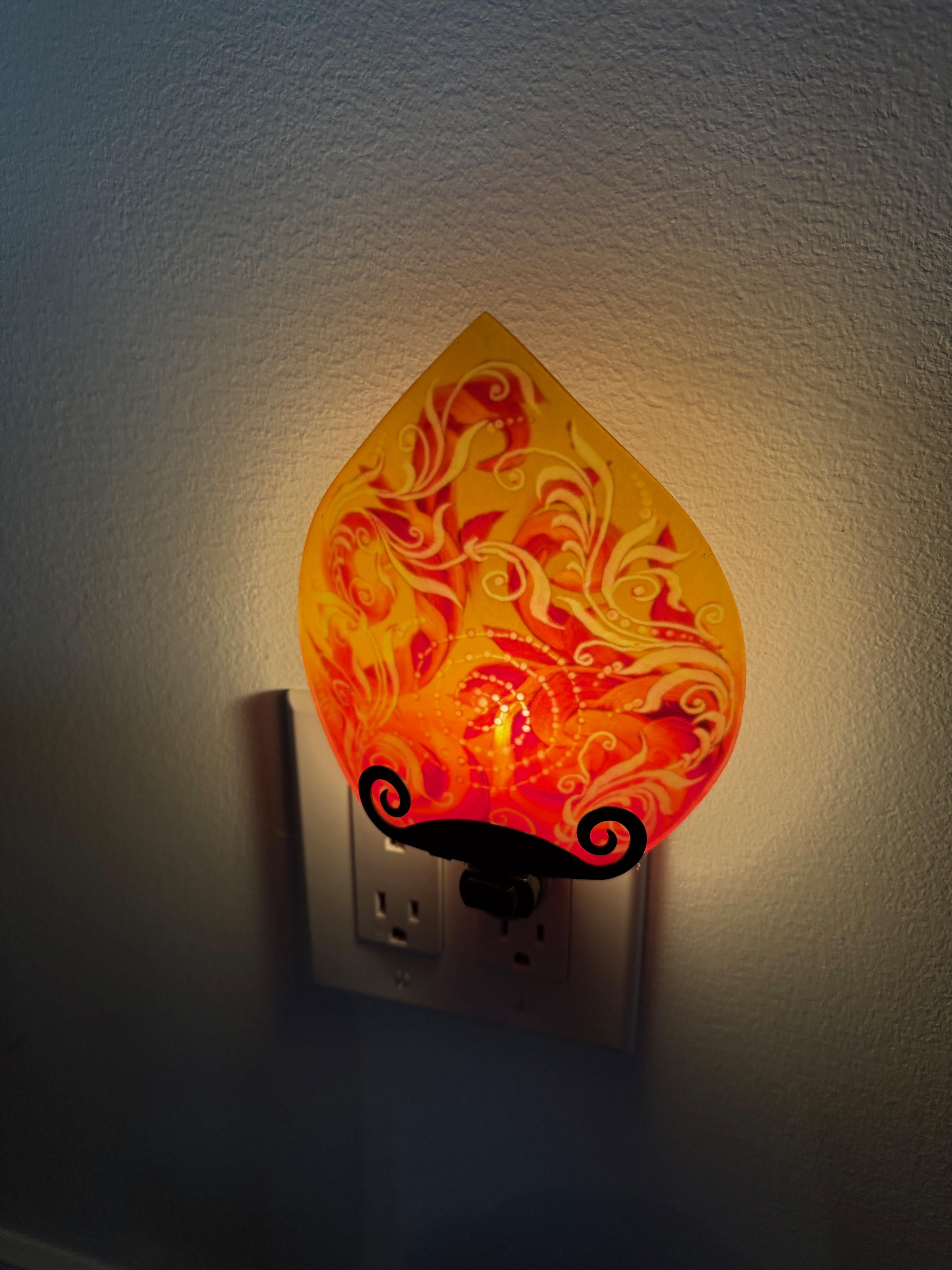 Columpio con luz nocturna firmado por Ulla Darni Vidrio en venta