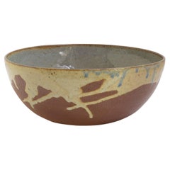 Ulla & Gustav Kraitz Hand Thrown and Glazed Ceramic Bowl, Sweden, 1976