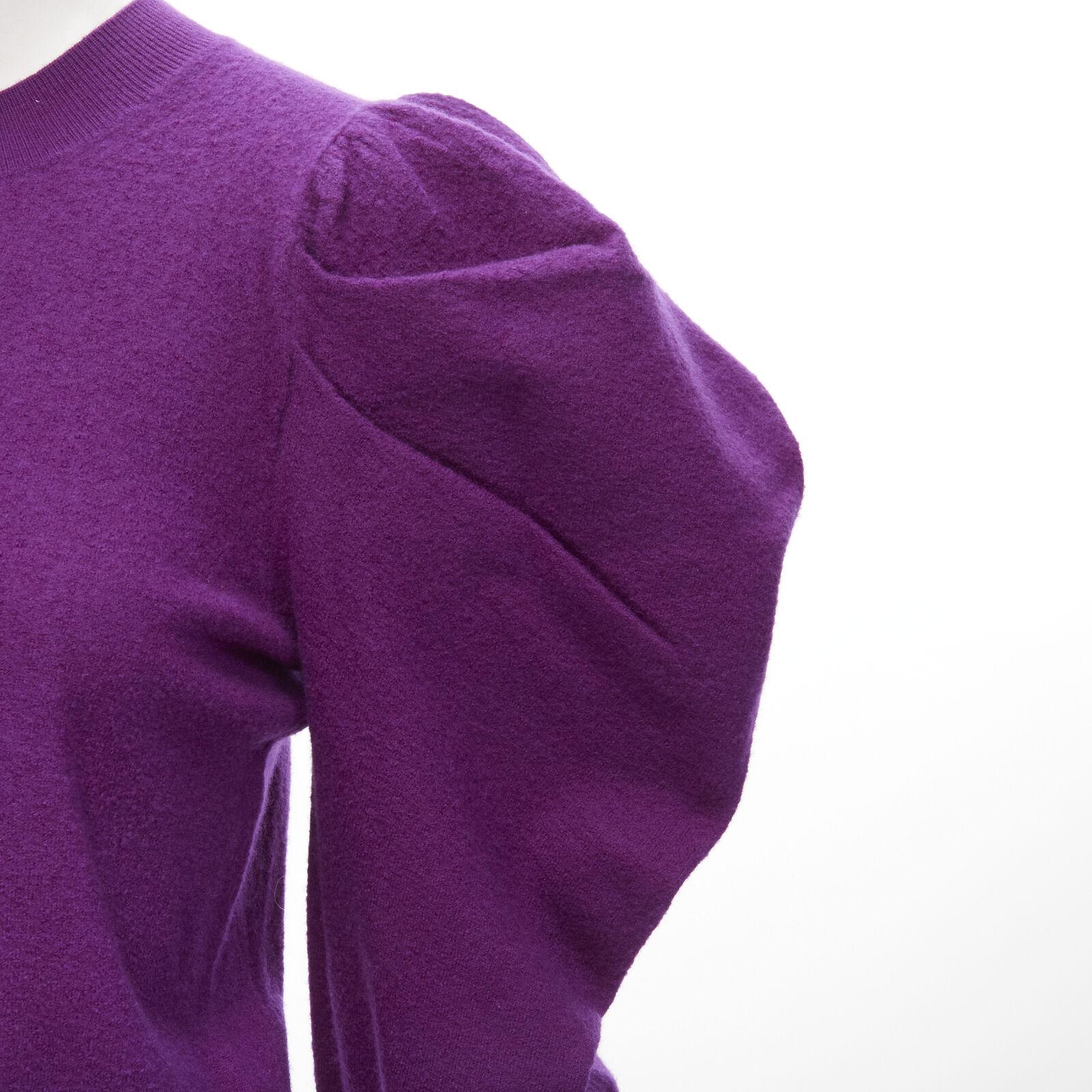 ULLA JOHNSON 100% merino wool purple Victorian puff sleeves sweater XS
Reference: AAWC/A00415
Brand: Ulla Johnson
Material: Merino Wool
Color: Purple
Pattern: Solid
Closure: Pullover
Made in: China

CONDITION:
Condition: Excellent, this item was