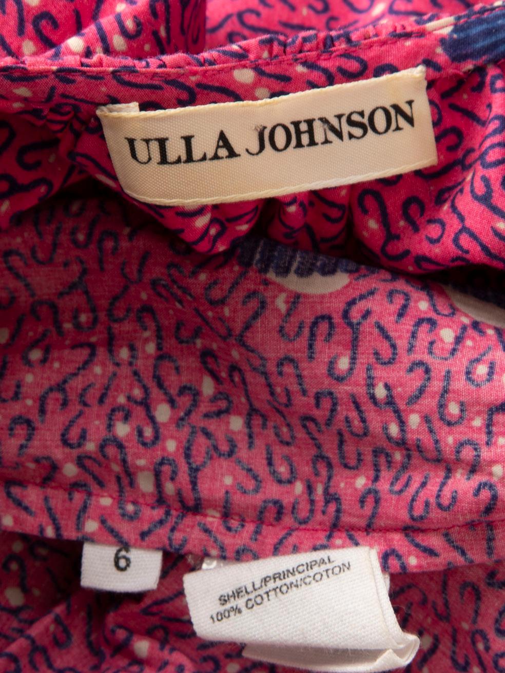 Ulla Johnson Abstract Print Maxi Dress Size M For Sale 1