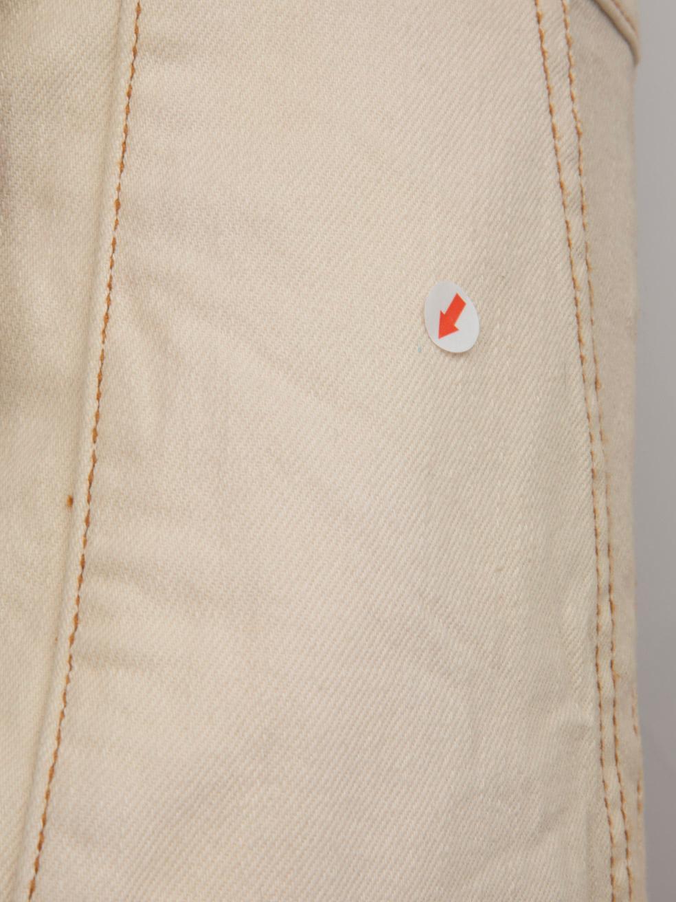 Ulla Johnson Beige Krawatte Detail verjüngt Bein Hose Größe S im Angebot 1