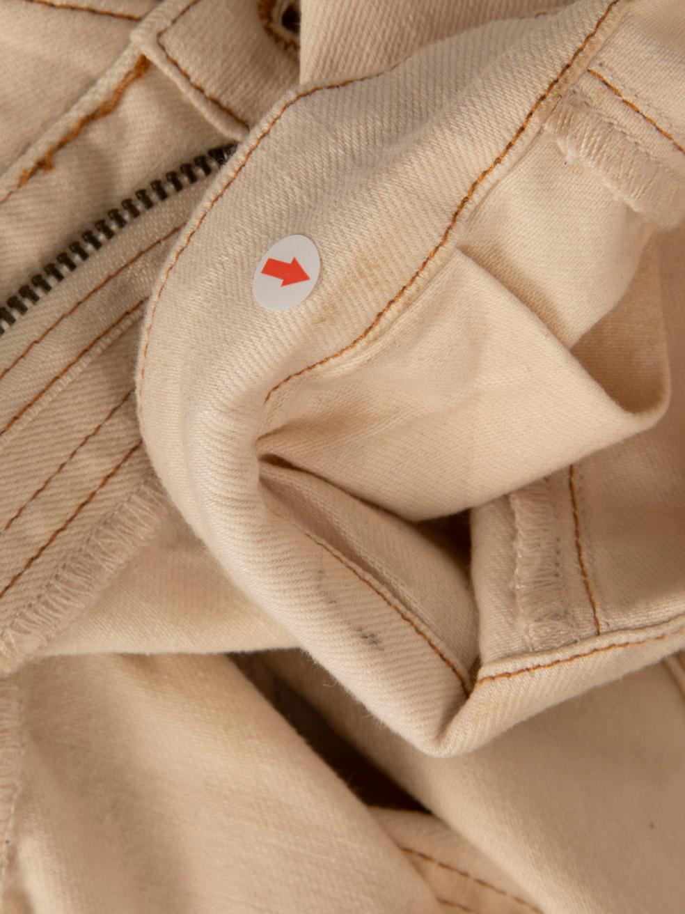 Ulla Johnson Beige Krawatte Detail verjüngt Bein Hose Größe S im Angebot 3