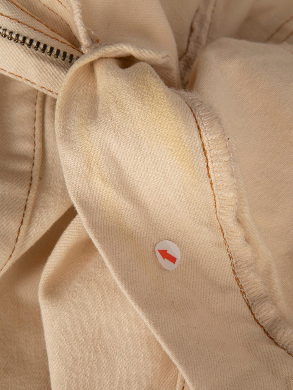 Ulla Johnson Beige Krawatte Detail verjüngt Bein Hose Größe S im Angebot 4