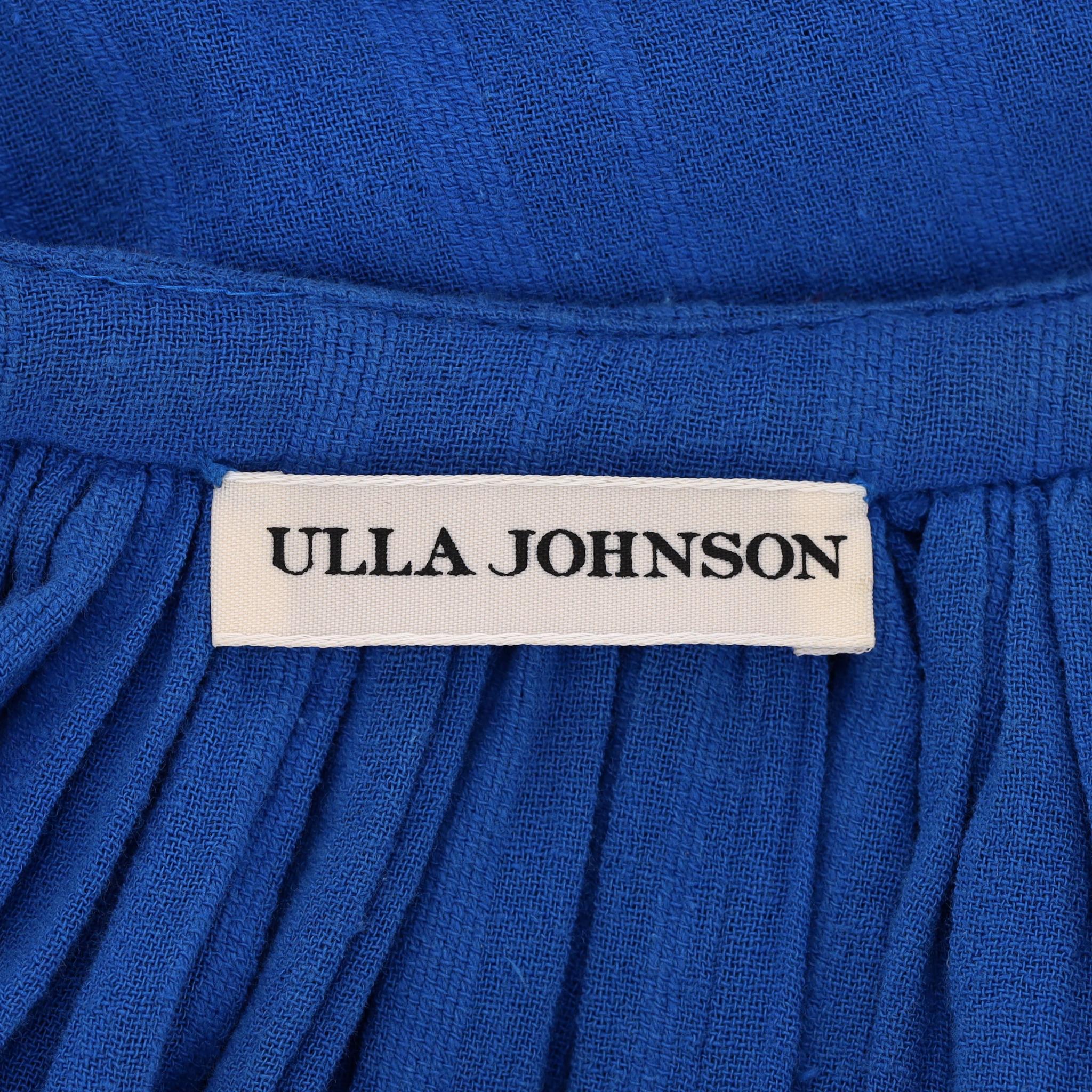 Donna Ulla Johnson Boho Midi Cotton Dress in vendita