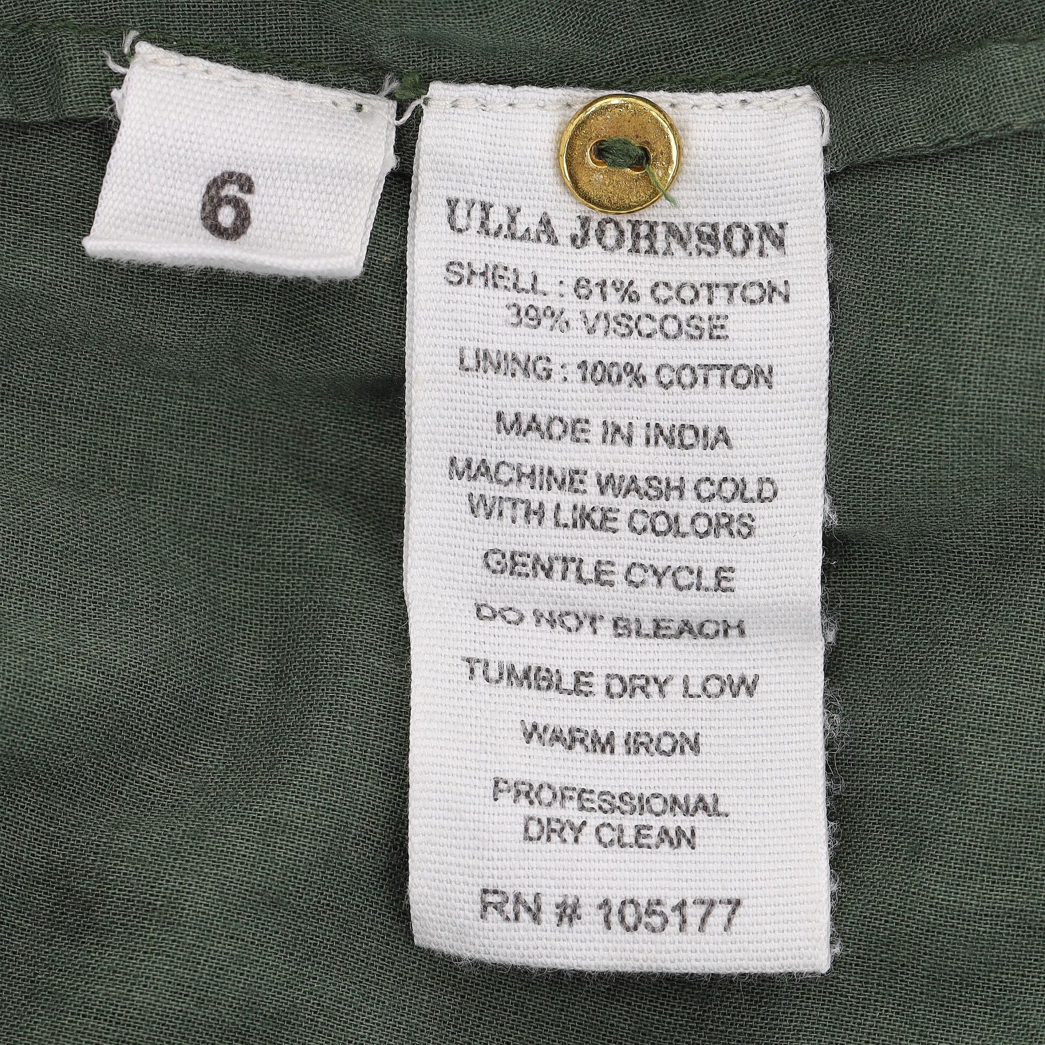 Ulla Johnson Broderie Anglaise Cotton Dress For Sale 3