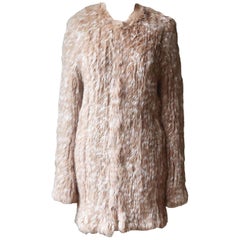 Ulla Johnson Christa Printed Rabbit Fur Coat