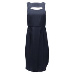 Ärmelloses Midi-Kleid mit Cut-Out-Details von Ulla Johnson aus marineblauem Polyester