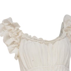 Vestido midi «Leona» de Ulla Johnson en lino blanco