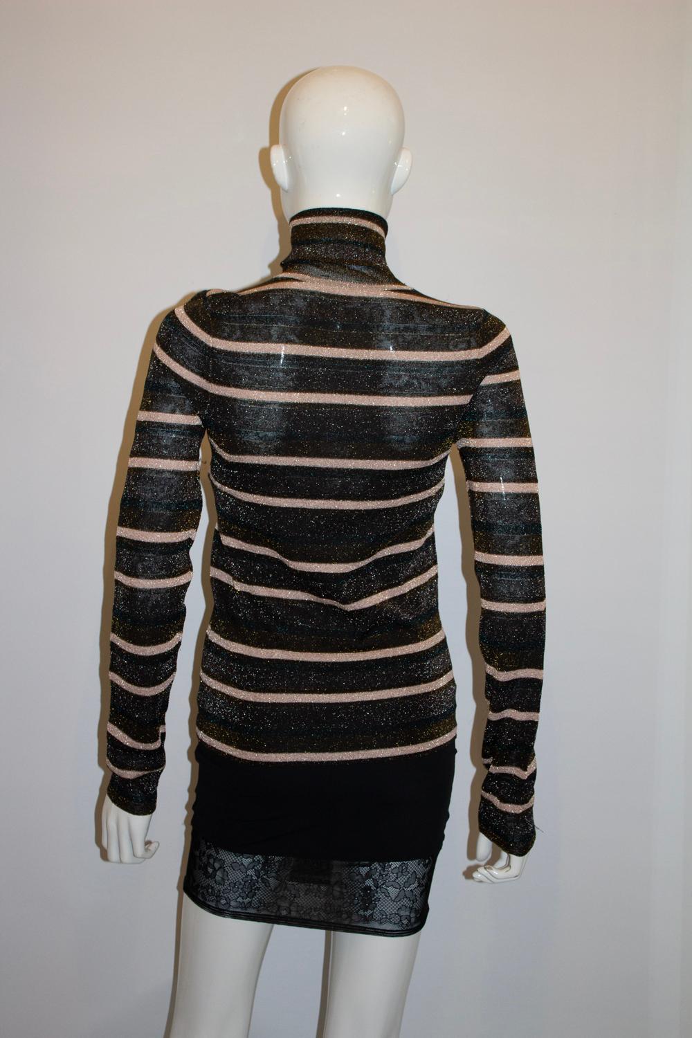 Ulla Johnson Lurex-Pullover mit Poloneck für Damen oder Herren im Angebot
