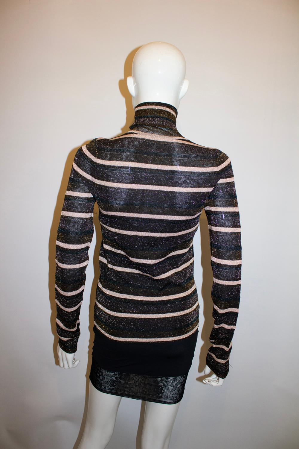 Ulla Johnson Lurex-Pullover mit Poloneck im Angebot 1