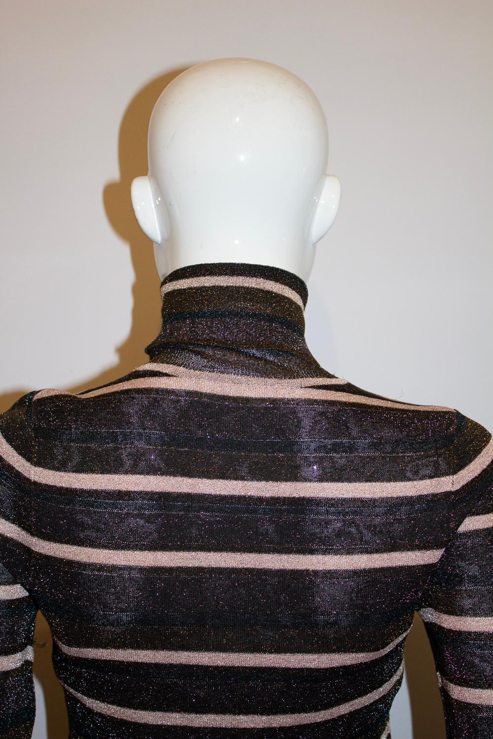 Ulla Johnson Lurex-Pullover mit Poloneck im Angebot 3
