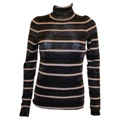 Ulla Johnson Lurex-Pullover mit Poloneck