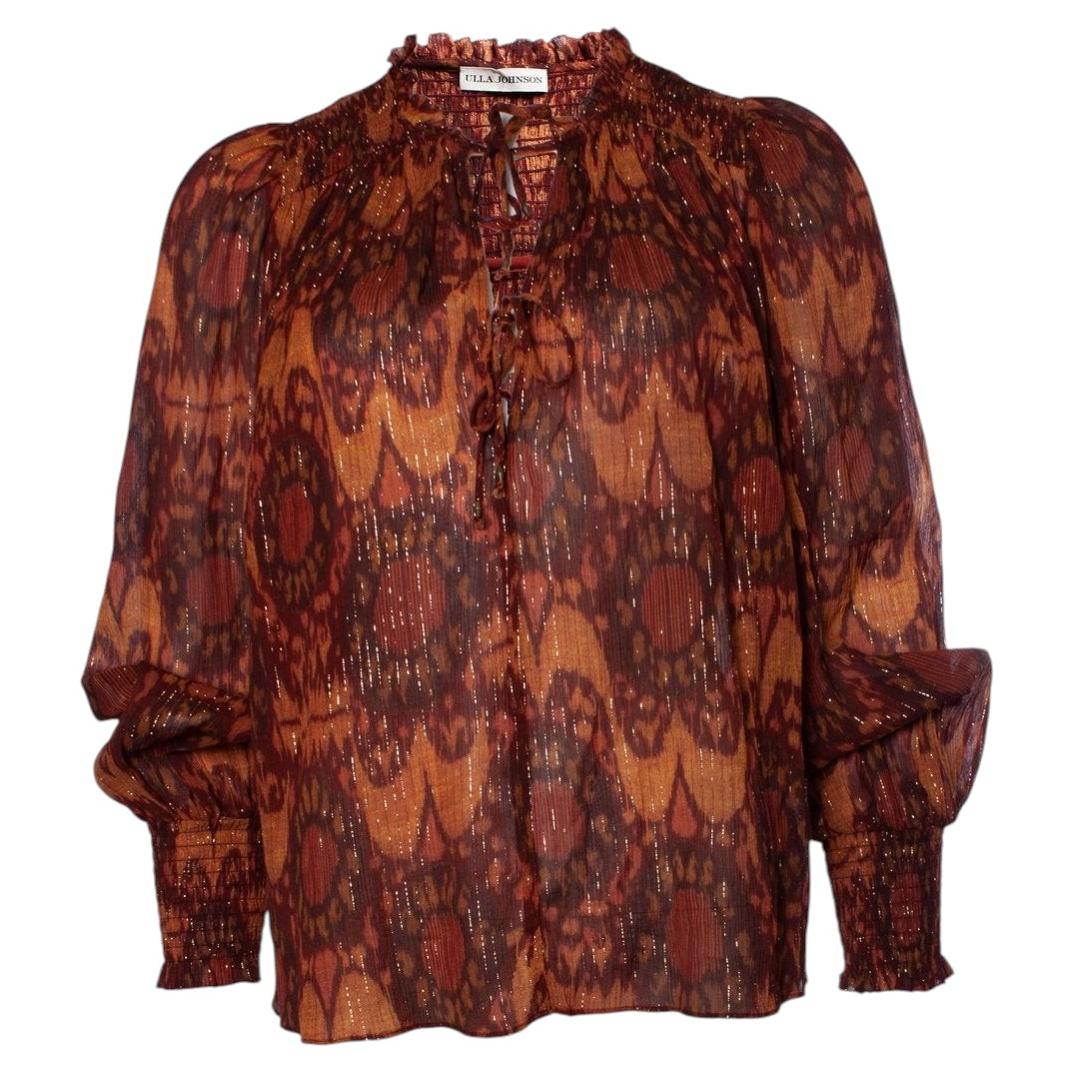 Ulla Johnson, Camicetta multicolore con lurex in vendita