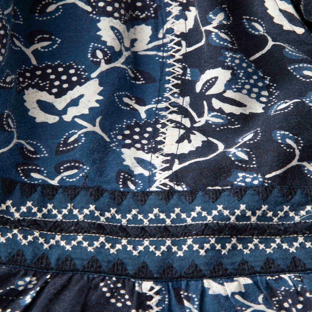 Ulla Johnson Vestido midi con estampado floral azul marino Talla S en Bueno estado para la venta en London, GB