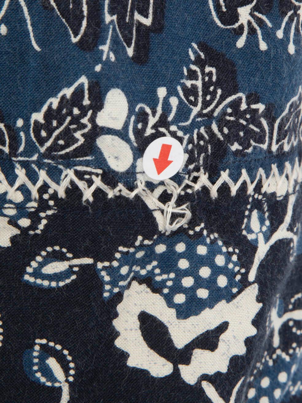 De las mujeres Ulla Johnson Vestido midi con estampado floral azul marino Talla S en venta
