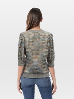 Ulla Johnson Short Sleeve Knitted Patterned Top Size S